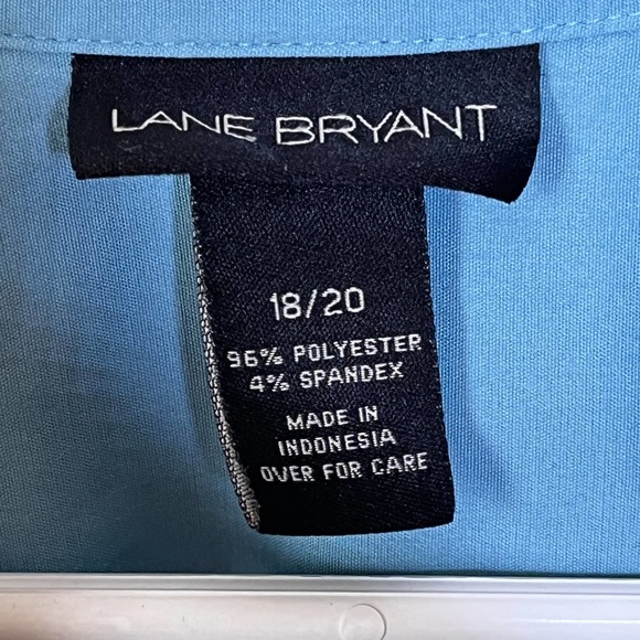 Lane Bryant Shirt Blue Button Down Plus 18/20 - Picture 4 of 5